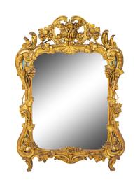A Continental Giltwood Mirror