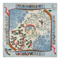 Hermès, Three Silk Scarves, Two Winter-Themed