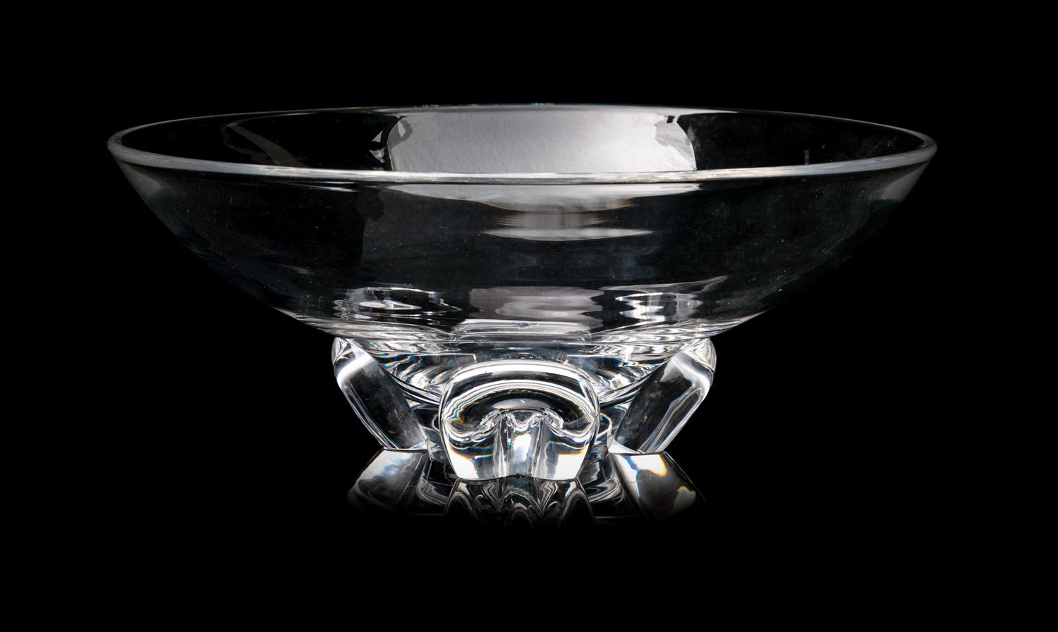 A Steuben Bowl Diameter 8 inches.