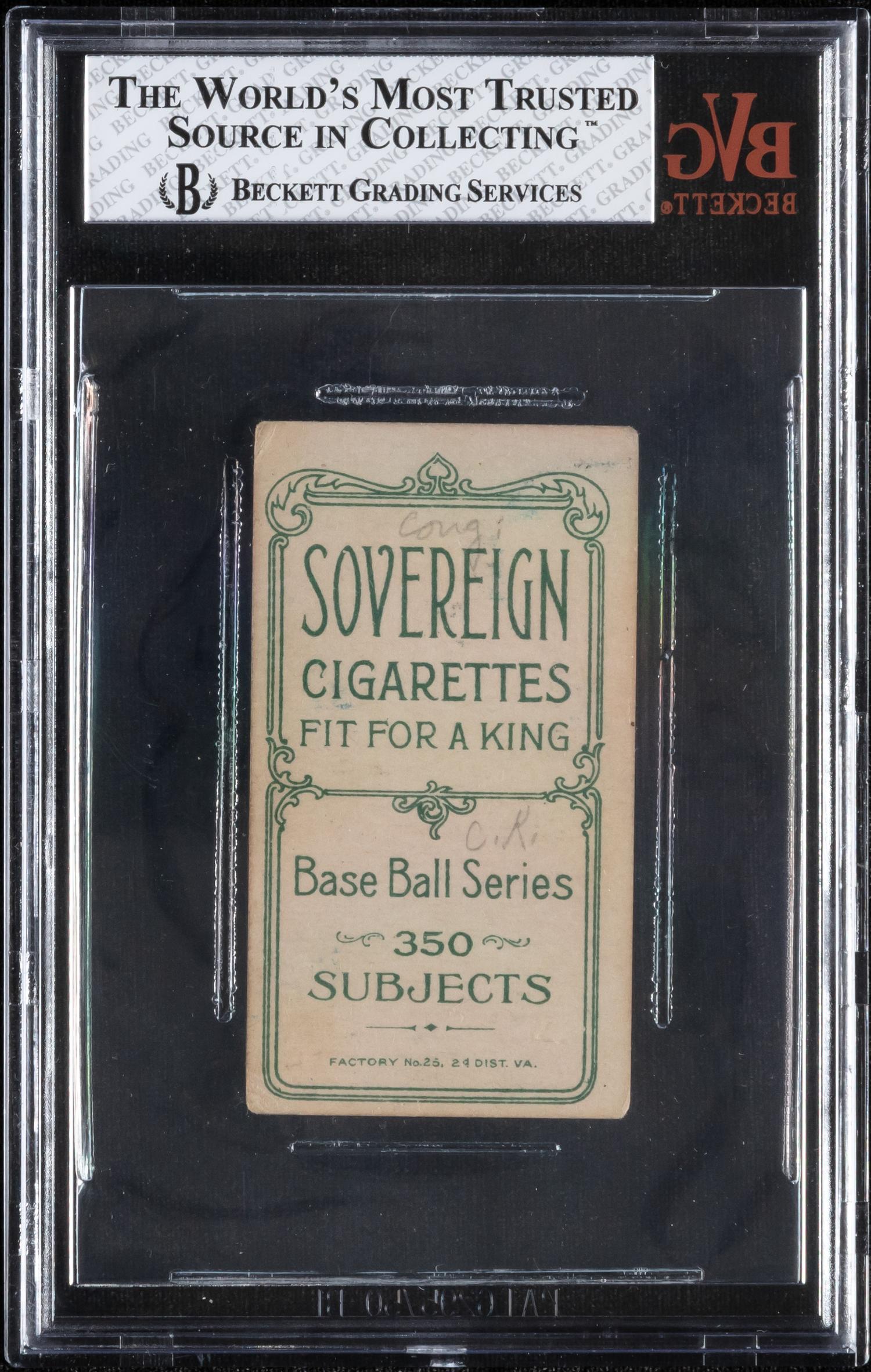 A 1909-11 T206 John Knight (With Bat) Baseball Card (Sovereign) BVG 2 GOOD