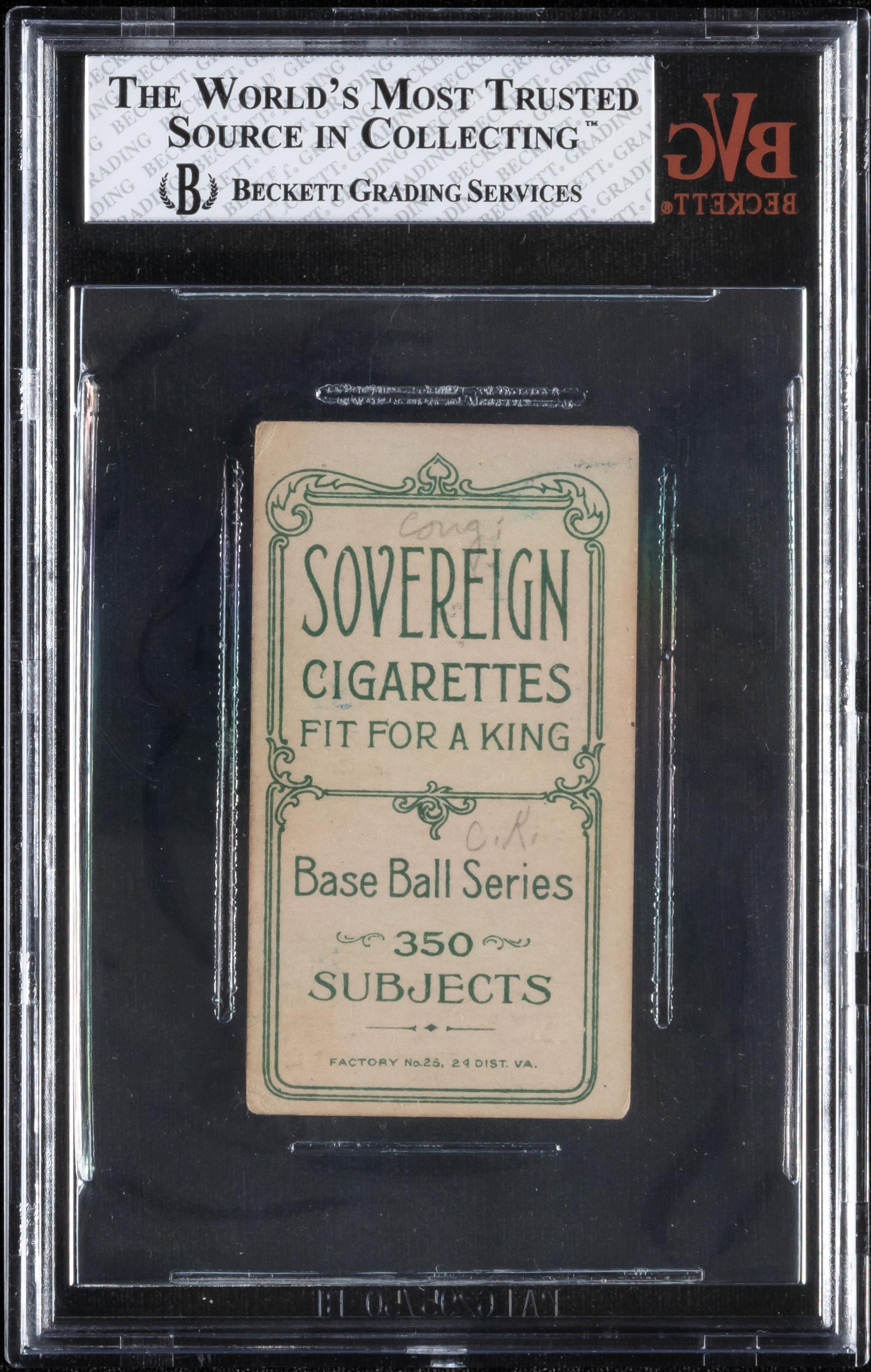 A 1909-11 T206 John Knight (With Bat) Baseball Card (Sovereign) BVG 2 GOOD