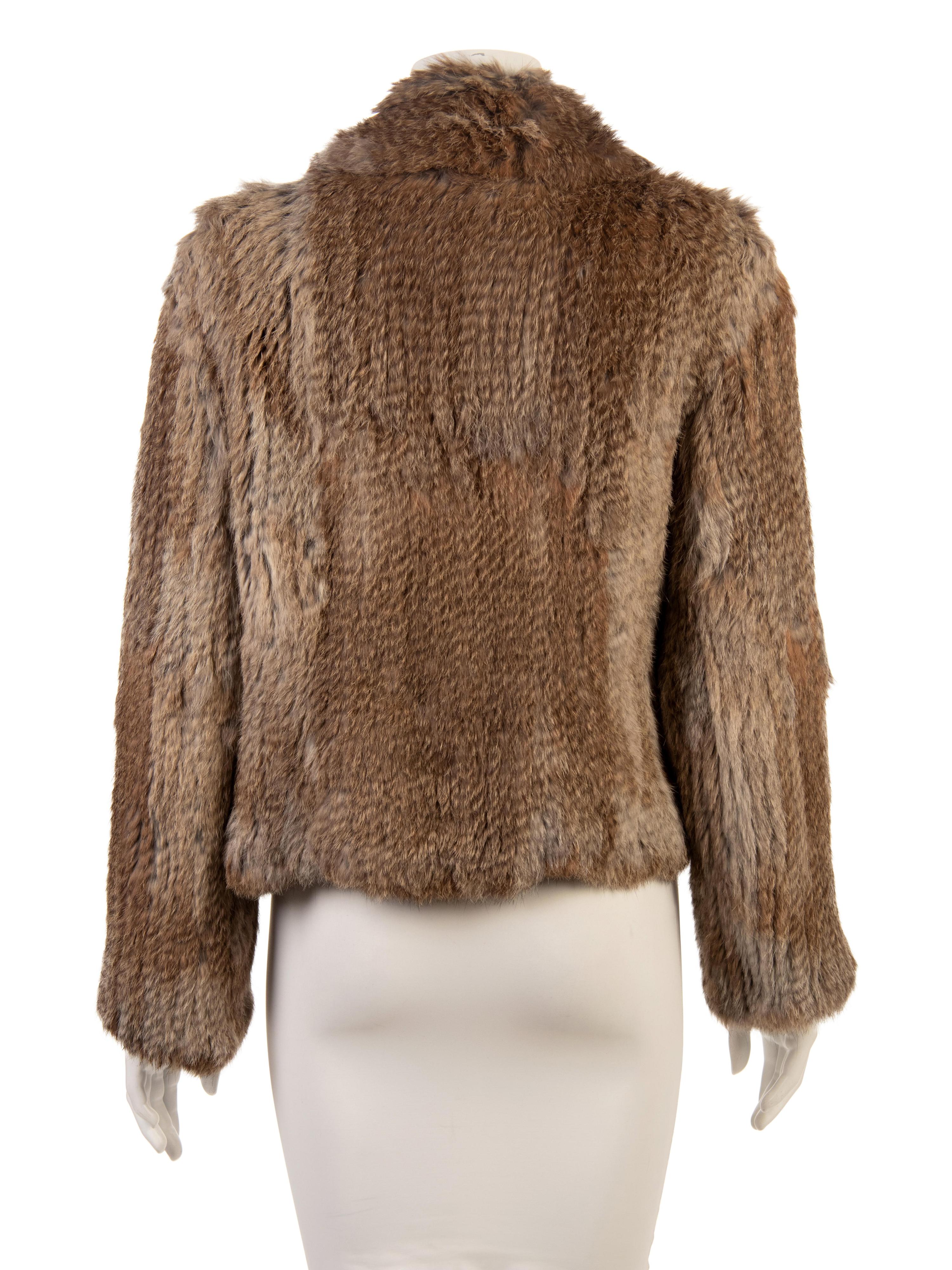 Two Rabbit Knit Fur Jackets, 1990-2000s