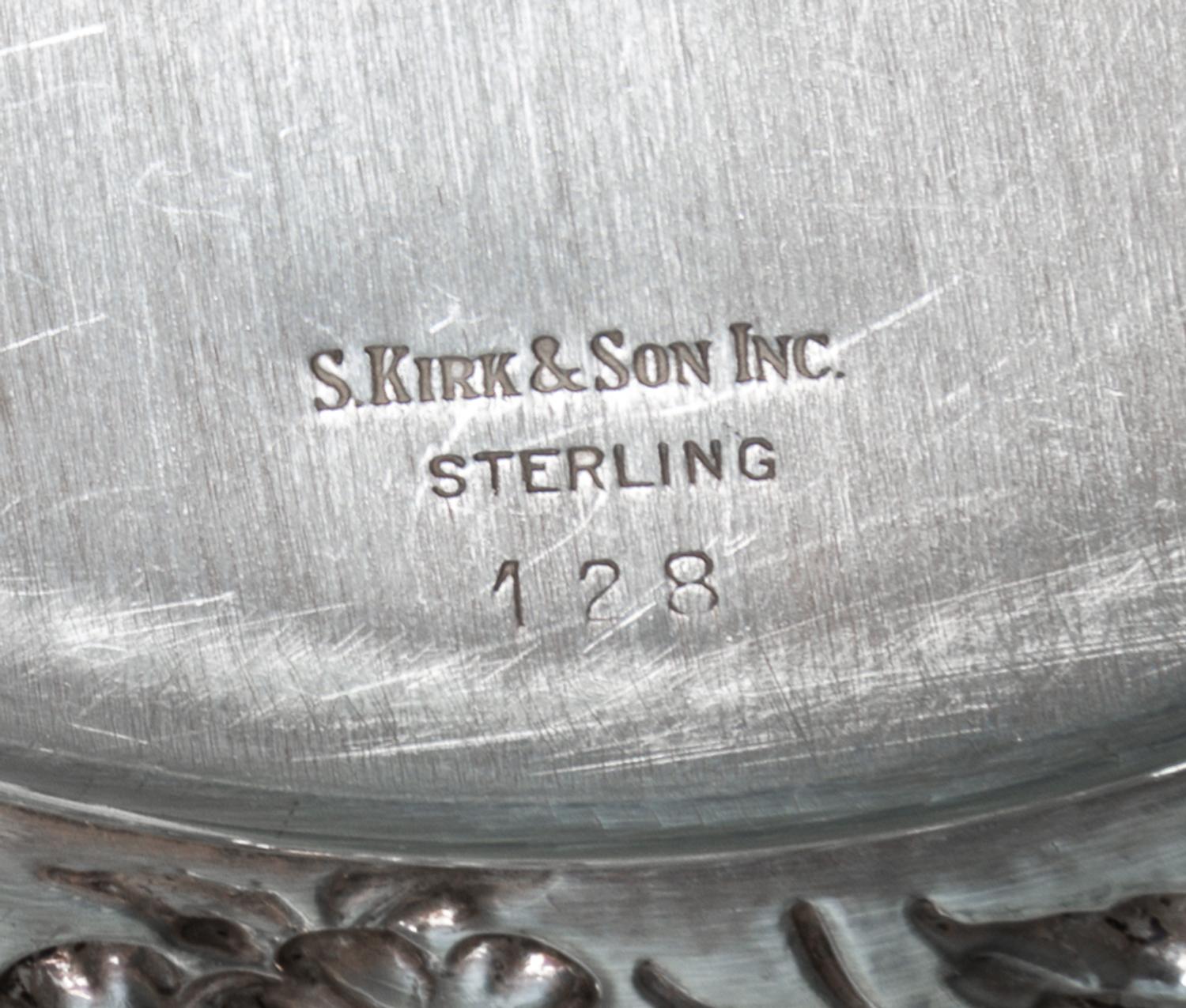 A Set of Sixteen American Silver Bread Plates, S. Kirk & Son, Baltimore, MD, Circa 1930, circular, the borders chased with dense flower