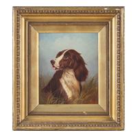 Colin Graeme (English, 1859-1910), A Pair of Dog Head Studies: English Setter and Gordon Setter