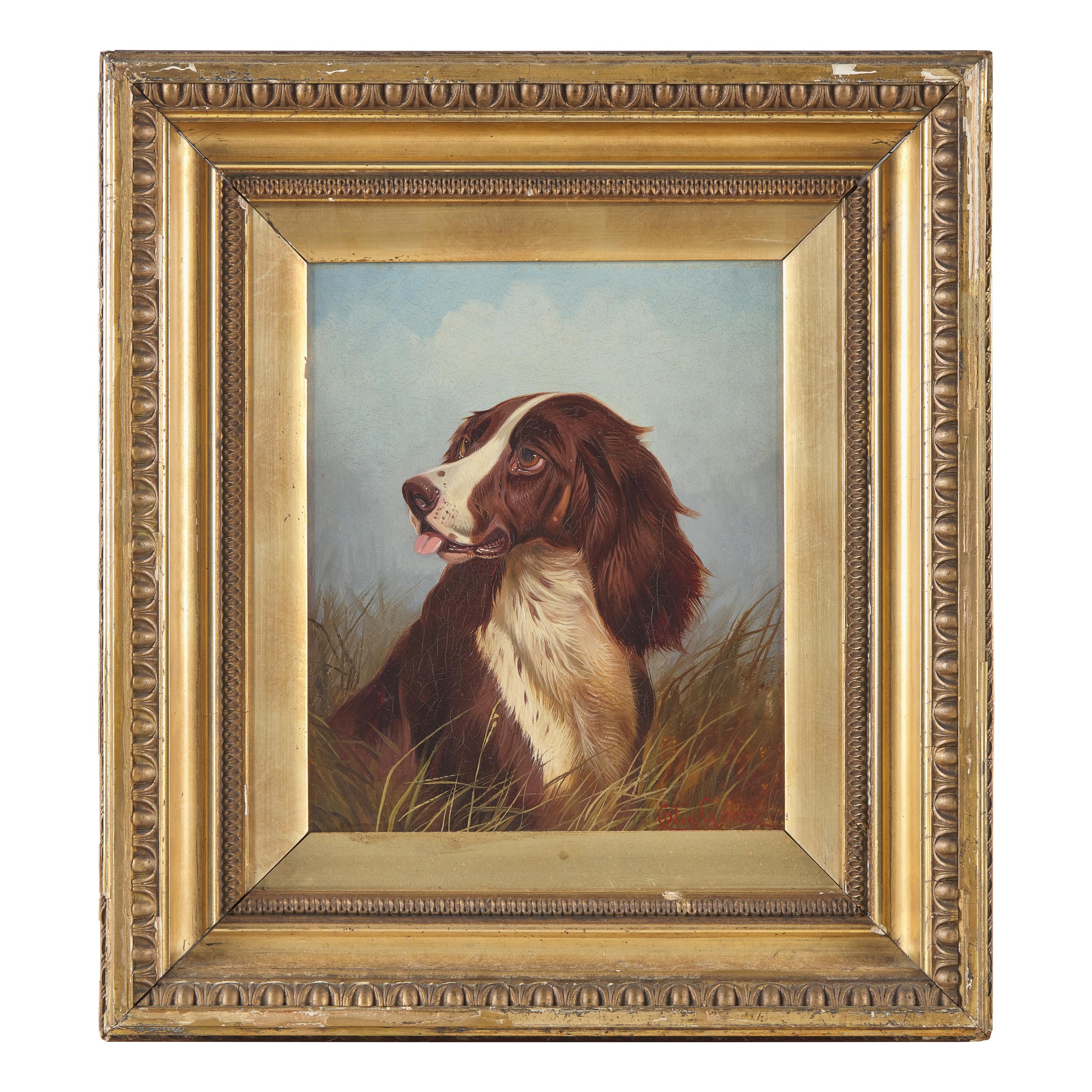 Colin Graeme (English, 1859-1910), A Pair of Dog Head Studies: English Setter and Gordon Setter