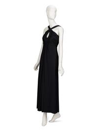 Estévez, Black Jersey Halter Dress