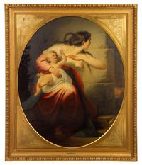 Luigi Montinori, (Italian, 19th Century), Mother and Child