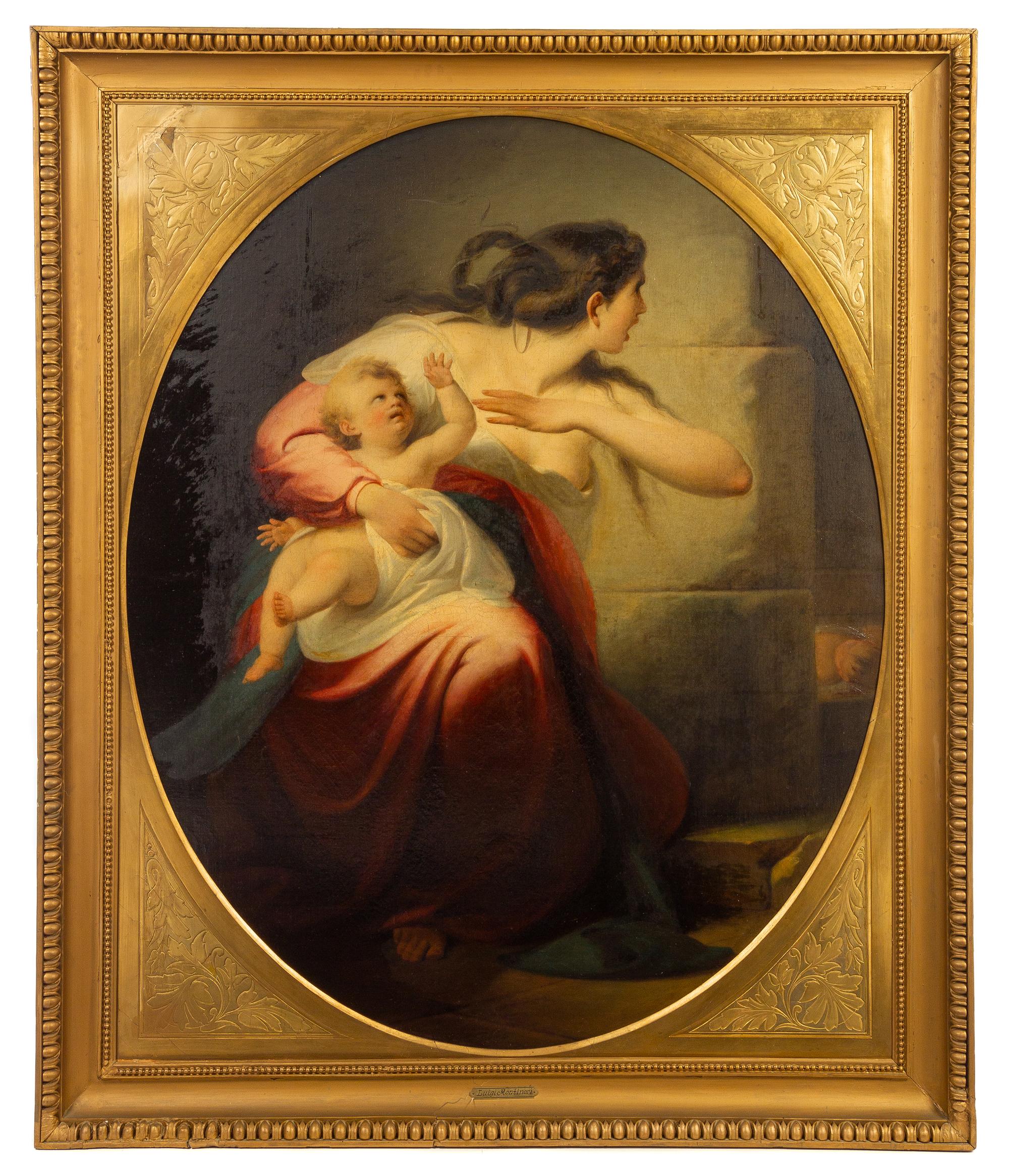 Luigi Montinori, (Italian, 19th Century), Mother and Child