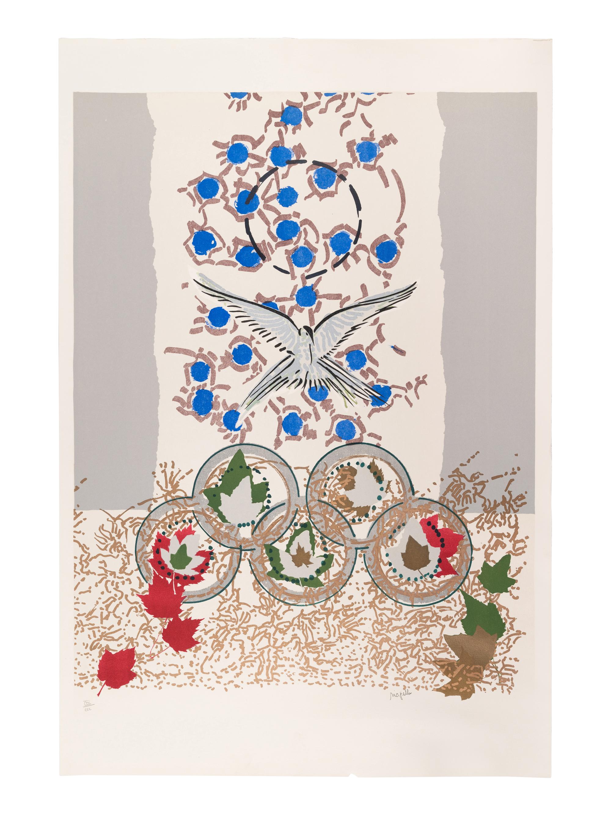 Dove; Coloso (a pair of prints from The Official Arts Portfolio of the XXIVth Olympiad, Seoul, Korea )