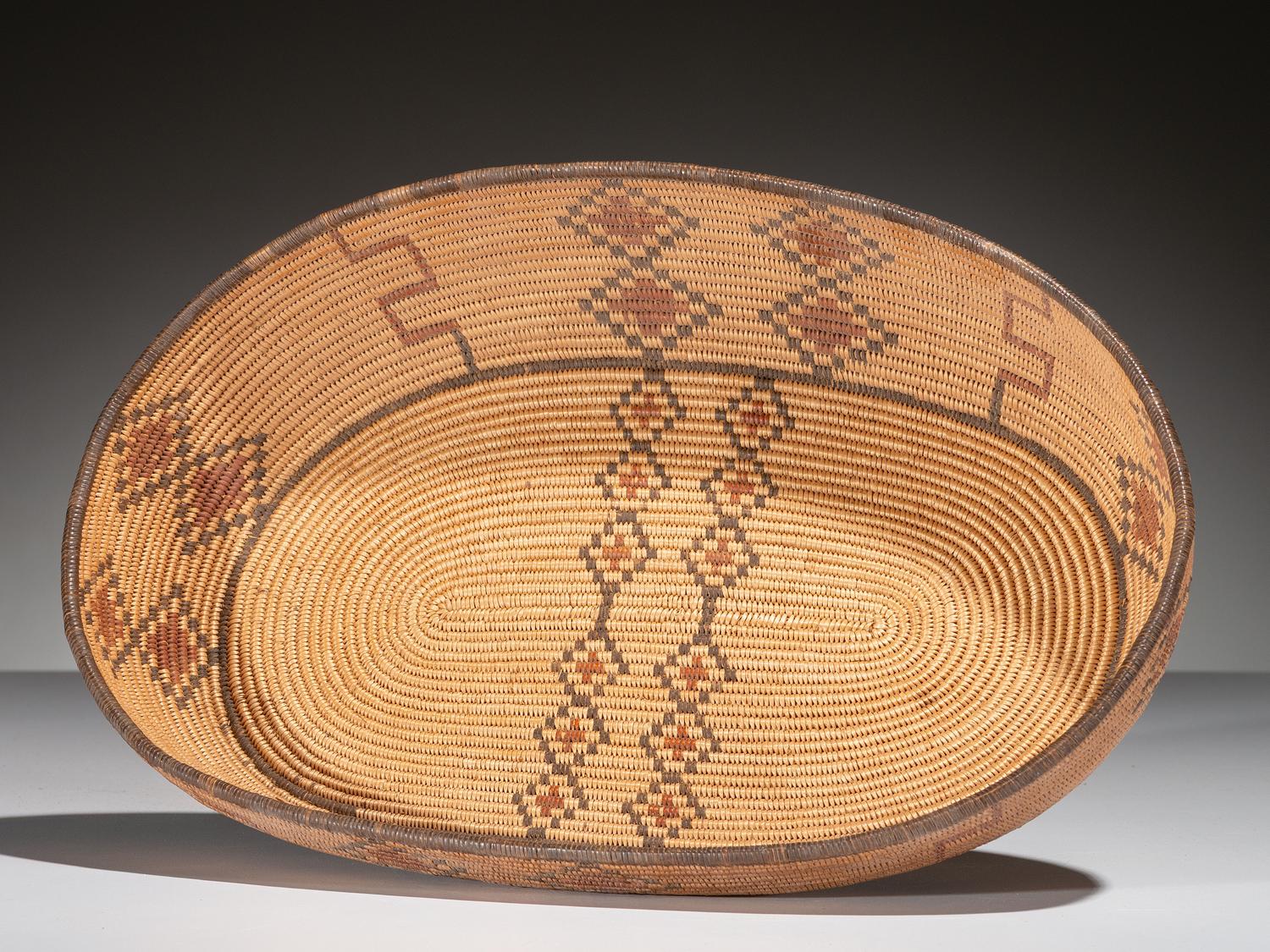 Washo / Maidu Polychrome Basket