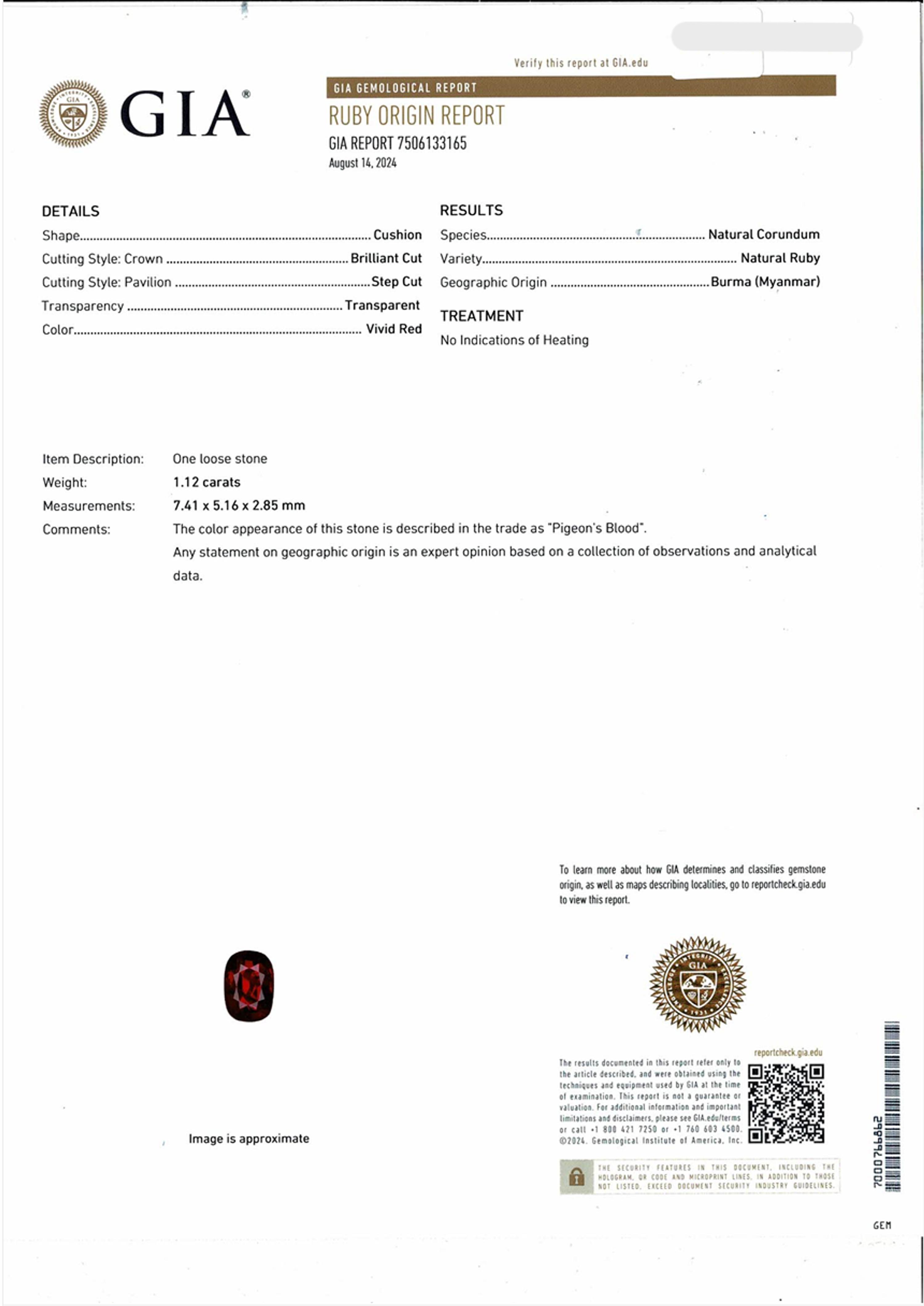Burmese Ruby and Diamond Flower Earrings