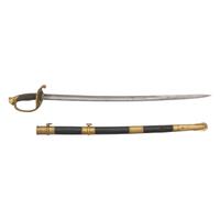 Ames Model 1850 Foot Officers Sword Presented to Capt. David Lamb - 31st New York Volunteers