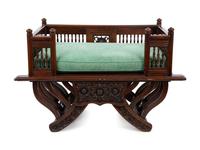 A Thai Rosewood Elephant Saddle Style Chair