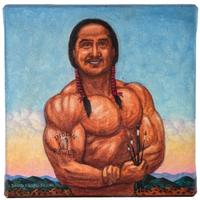 (Self Portrait) This is a Study for "Indian Power"