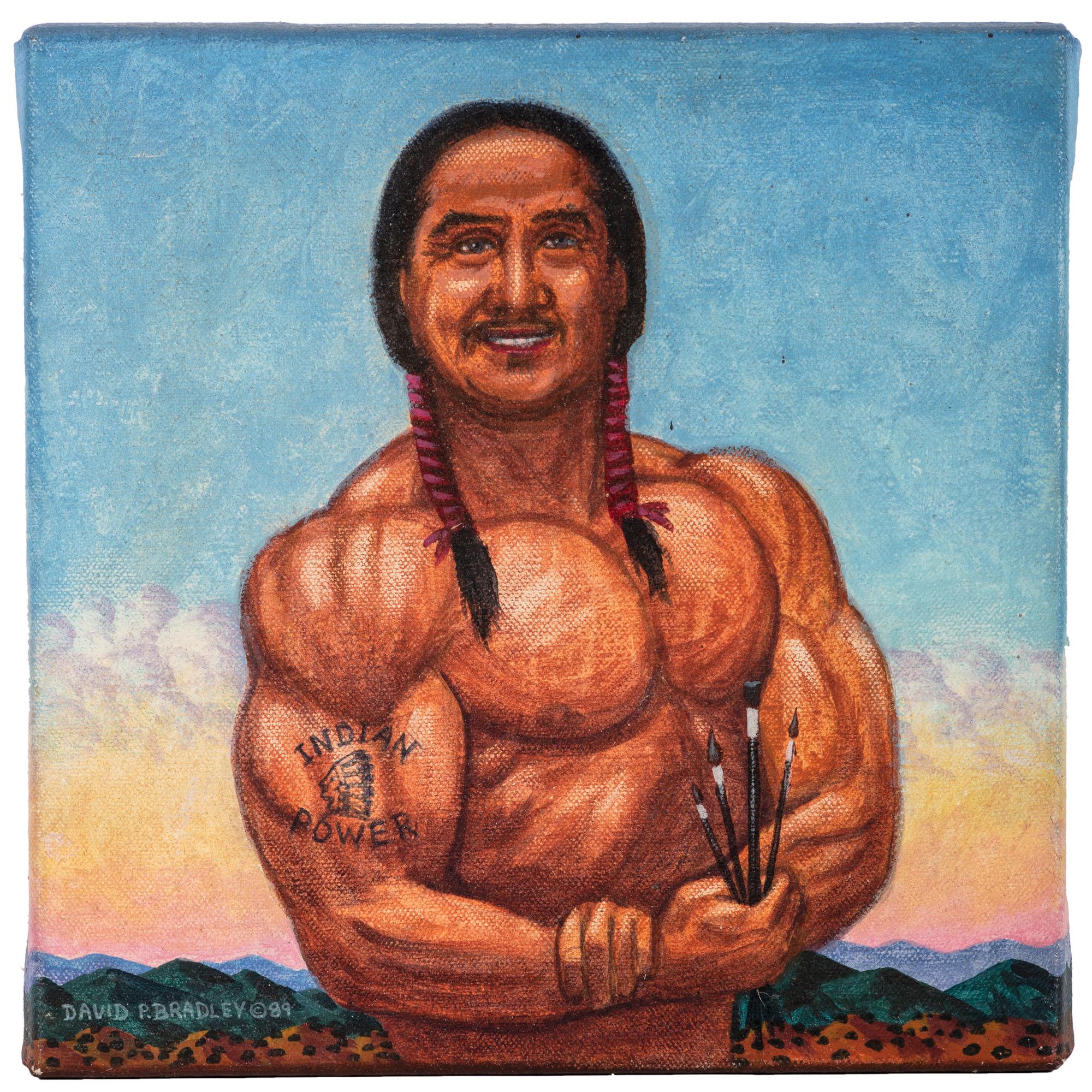 (Self Portrait) This is a Study for "Indian Power"