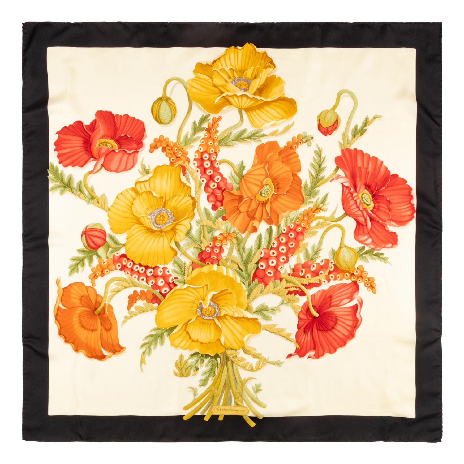 Gucci & Ferragamo, Five Silk Scarves