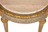 A Louis XVI Style Painted Stone-Top Occasional Table