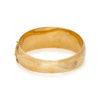 YELLOW GOLD BANGLE BRACELET