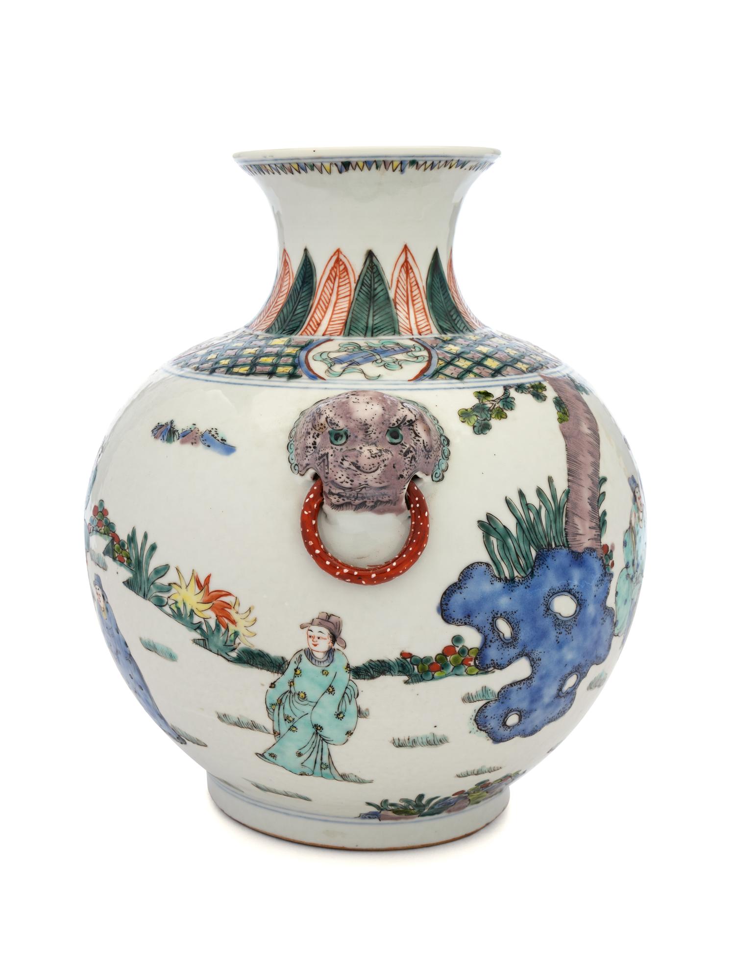 Three Chinese Famille Rose Porcelain Vessels