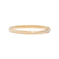 TIFFANY & CO., YELLOW GOLD, PLATINUM AND DIAMOND 'ETOILE' BANGLE BRACELET