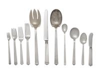 A Tiffany and Co. Hampton Silver Flatware Service