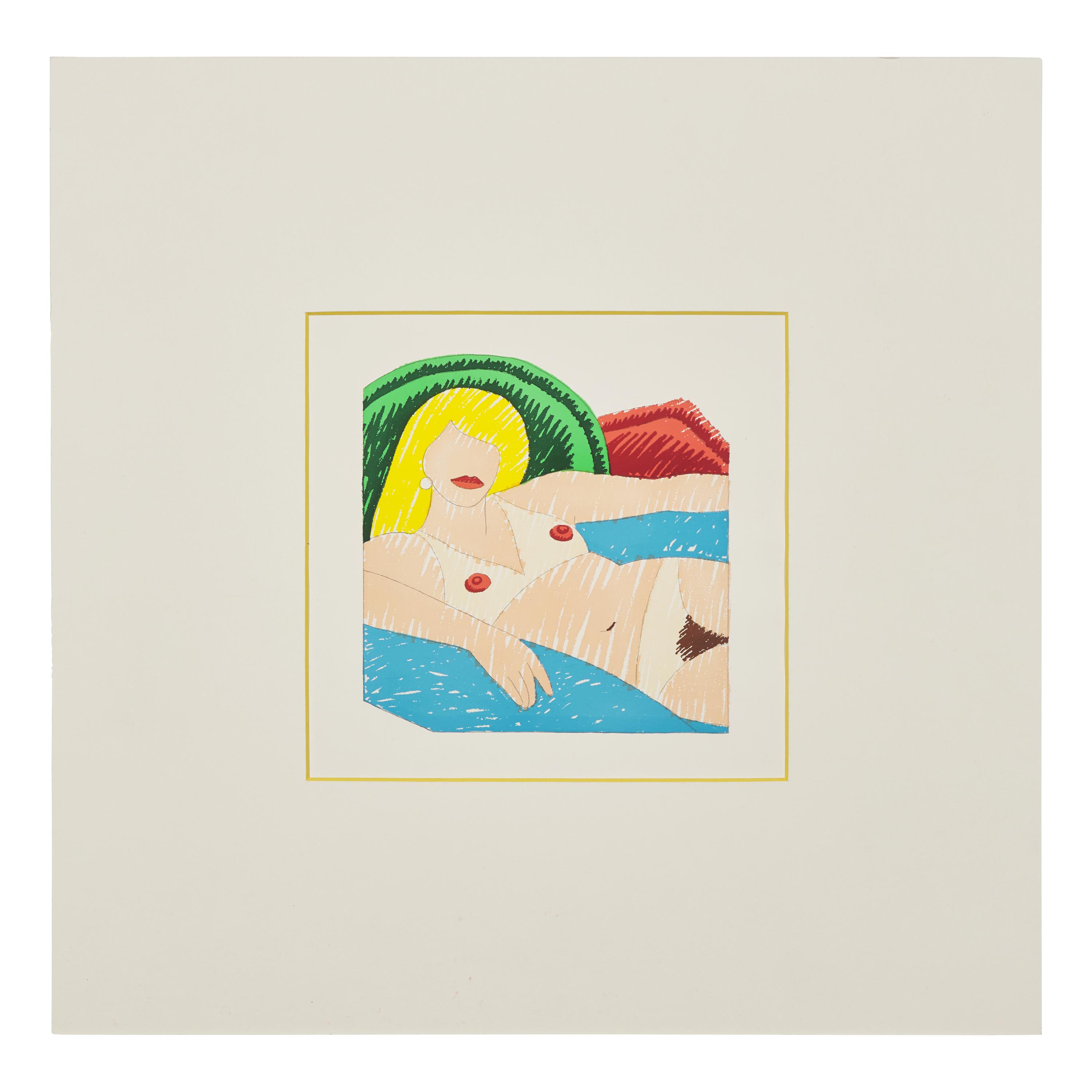Tom Wesselmann (American, 1931-2004) — Shiny Nude (from Rubber Stamp Portfolio) ,1976