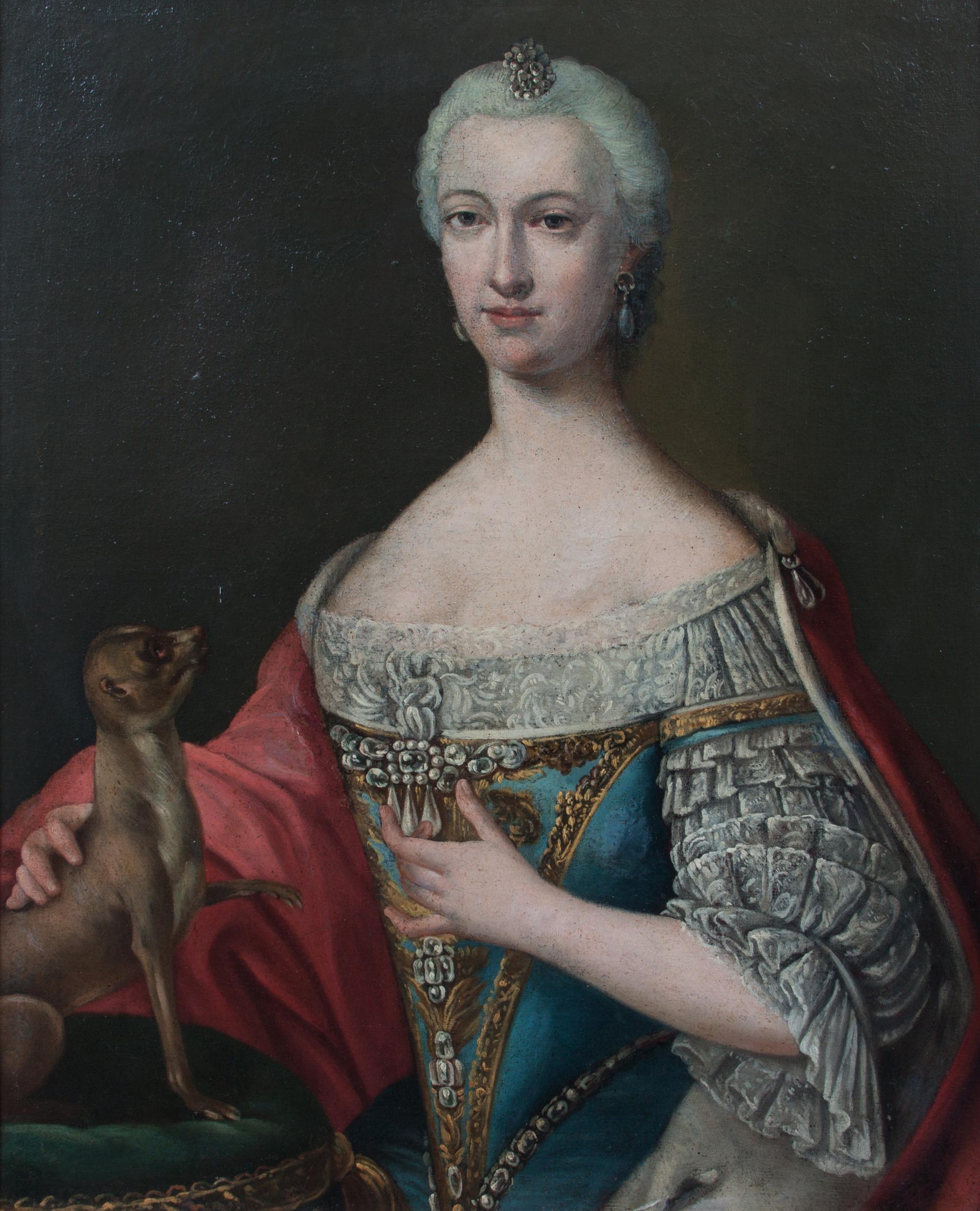 Continental School, (18th/19th century), Portrait of a Lady with Ermine