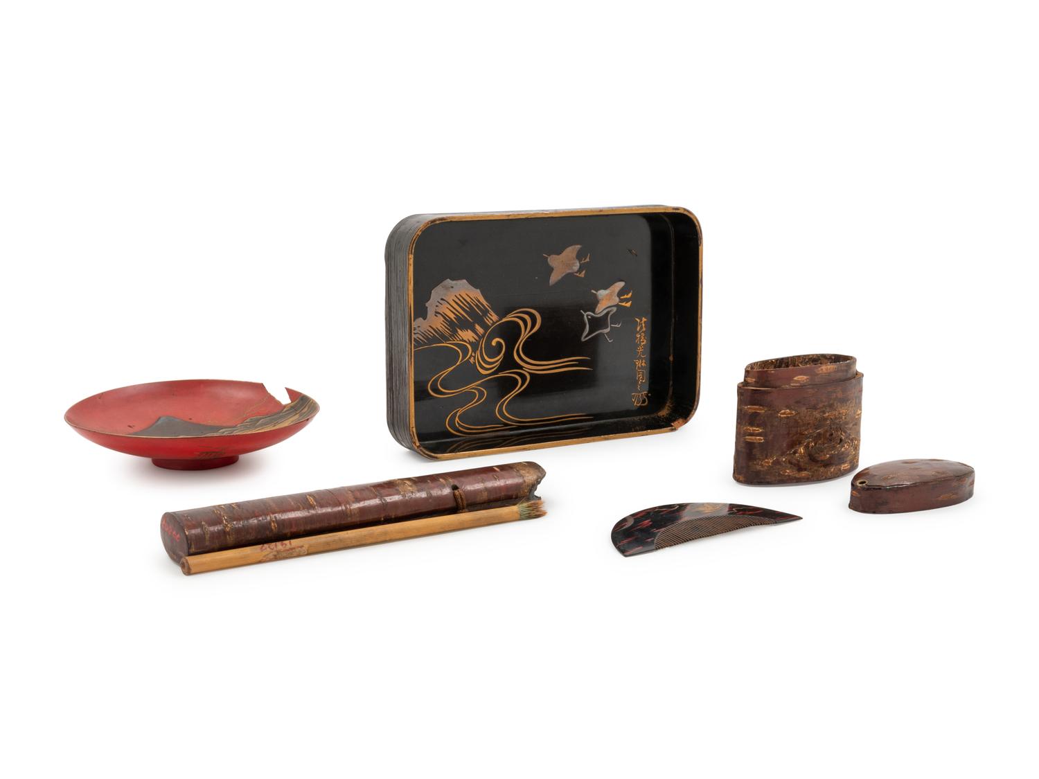 Six Lacquered Articles