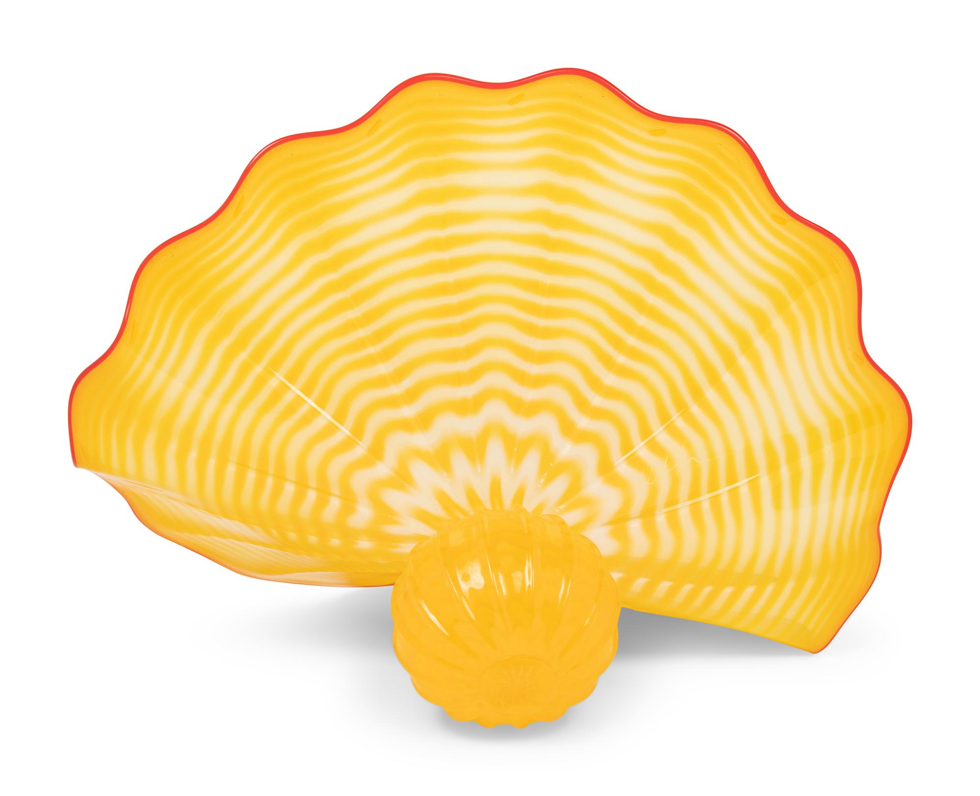 Yellow Persian Seaform with Red Lip Wrap, 1996 Portland Press Editions, USA