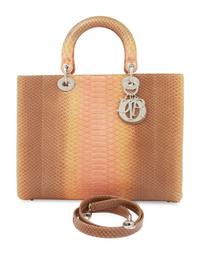 Christian Dior Multicolored Python Medium Lady Dior Bag, 2011