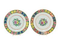 Two Chinese Export Porcelain Plates