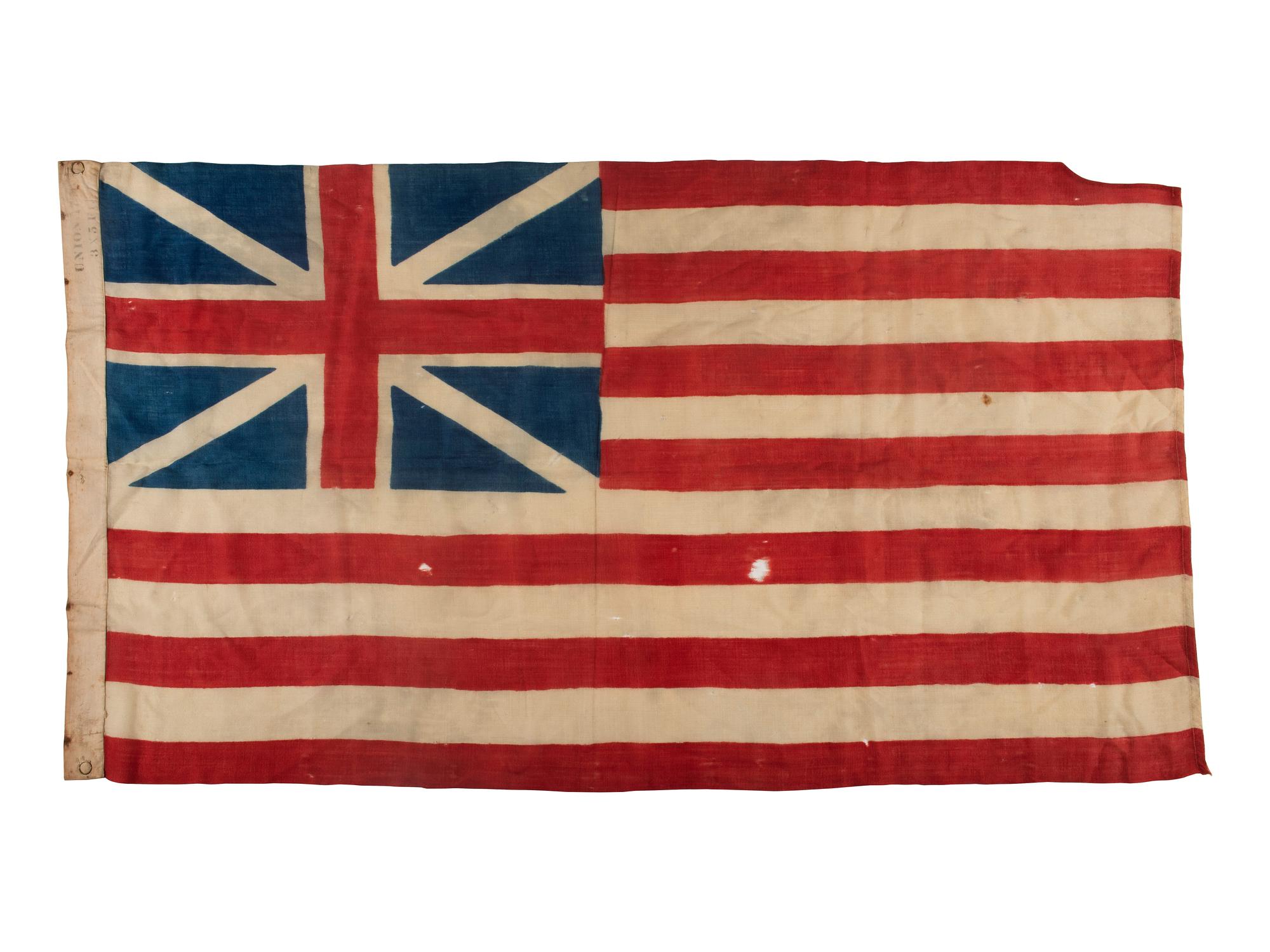 [FLAGS AND PATRIOTIC TEXTILES] Centennial copy of our nation's first flag.