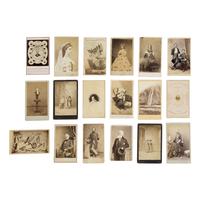[Early Photography]. A large selection of approx. 110 cased images, CDVs, cabinet cards, cameras, and related ephemera.