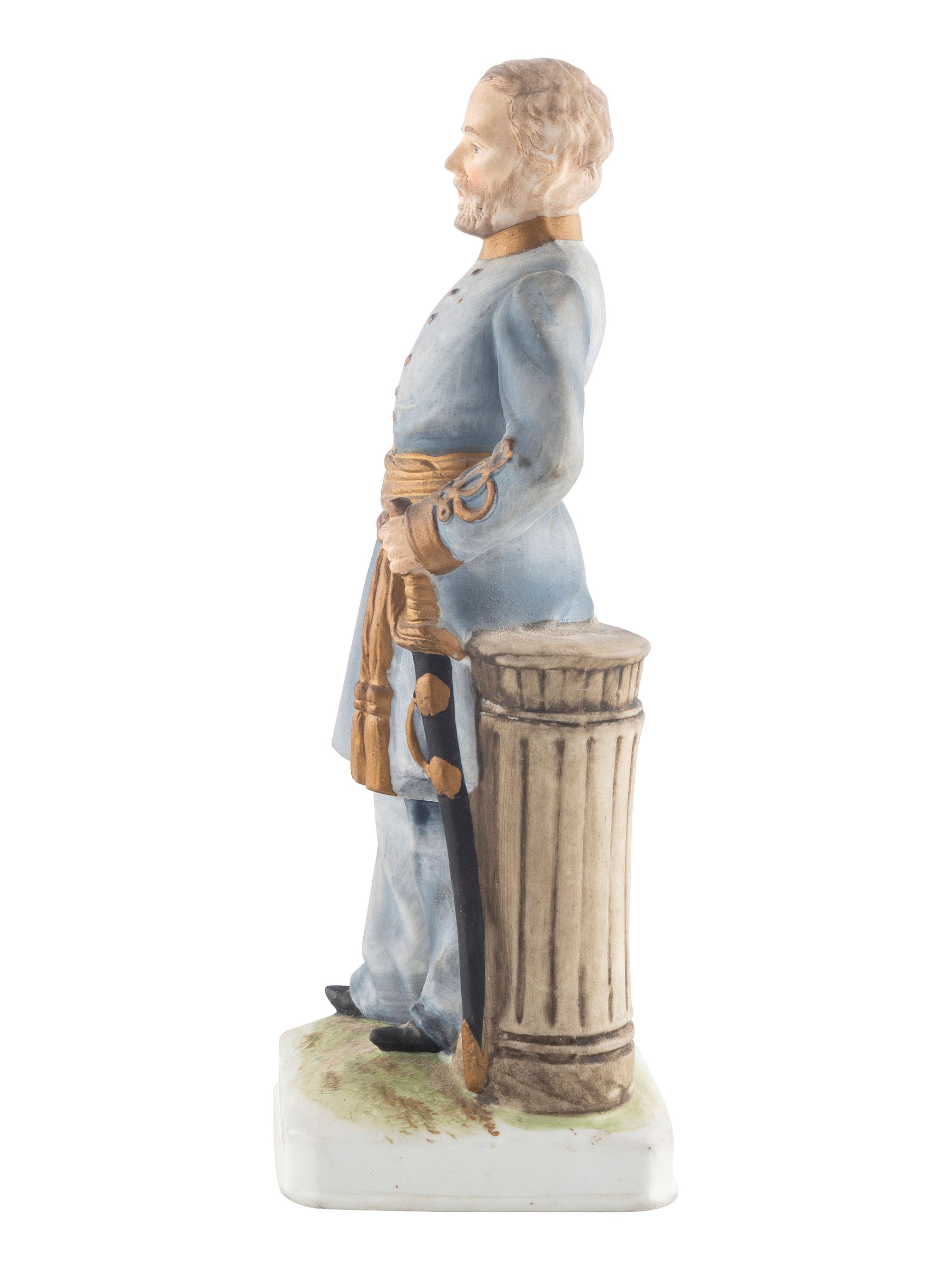 [CIVIL WAR]. A group of 2 Robert E. Lee items, incl. a framed print and statue.