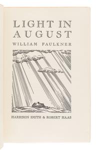FAULKNER, William (1897-1962). Light in August . New York: Harrison Smith and Robert Haas, 1932.