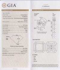A 0.91 Carat Radiant Cut Fancy Bluish Green Diamond,