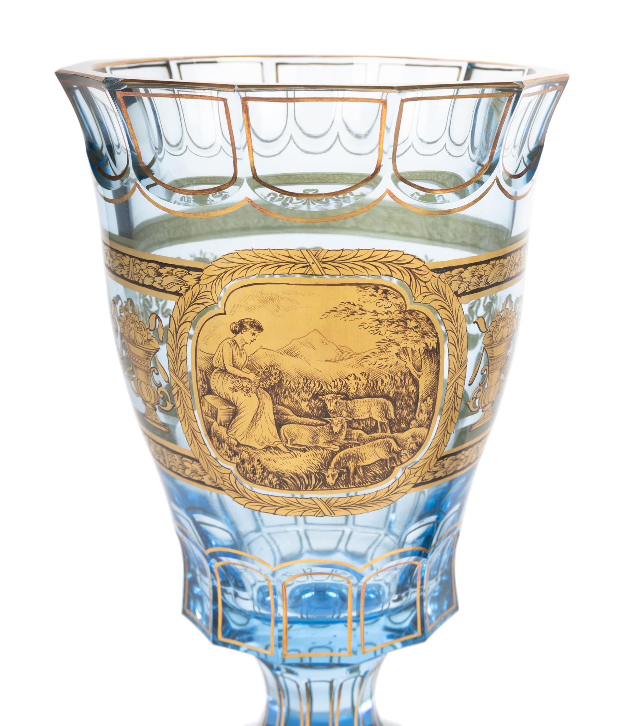 A Pair of Bohemian Glass Pokals