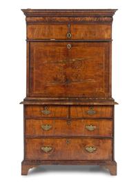 A Queen Anne Walnut Fall-Front Secretary