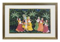 An Indian Gouache on Linen