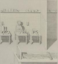 Robert Middaugh, (American, b. 1935), Three Interior Scenes (a group of three works)