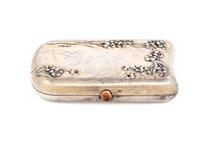 A Russian Silver and Gem-Inset Change Purse