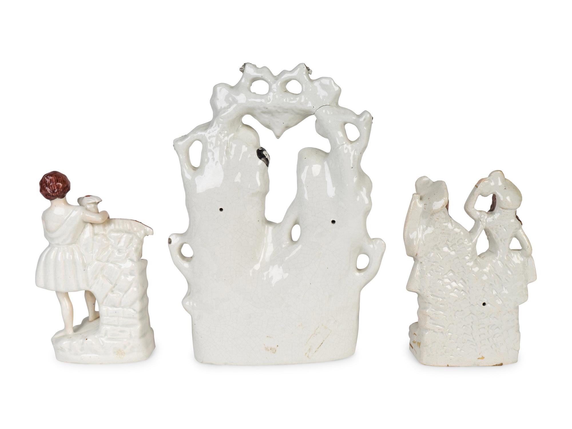 Three Staffordshire Figural Groups — 19TH CENTURY