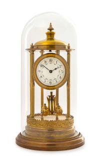 A German Brass Torsion Pendulum Clock