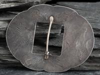 Navajo Ingot and Turquoise Belt Buckle