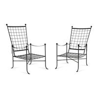 A Painted Metal Fifteen-Piece Garden Suite