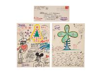 Dear Ruthie... , 1963 (two page letter drawing to the Artist's maternal aunt Ruth Marchant)