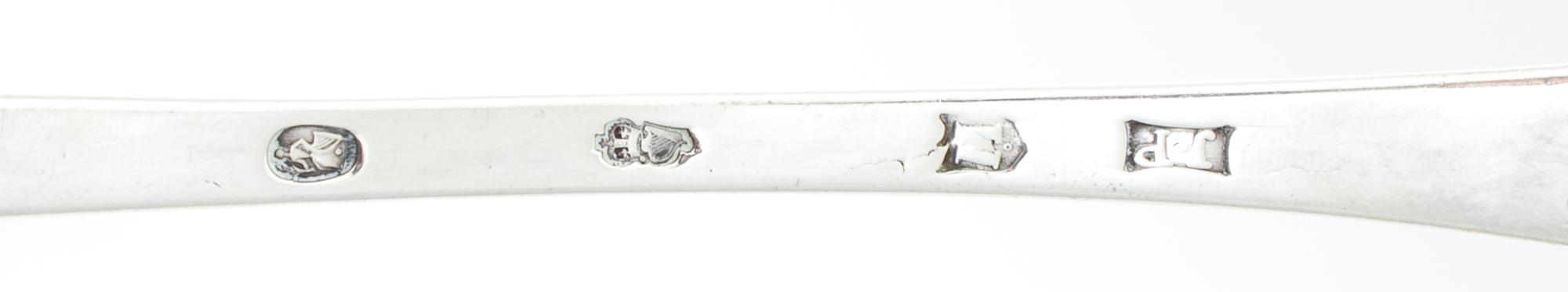 An Irish George III Soup Ladle, John Pittar, Dublin, 1784, having a shell form bowl and an Old English handle with a bright-cut wriggle