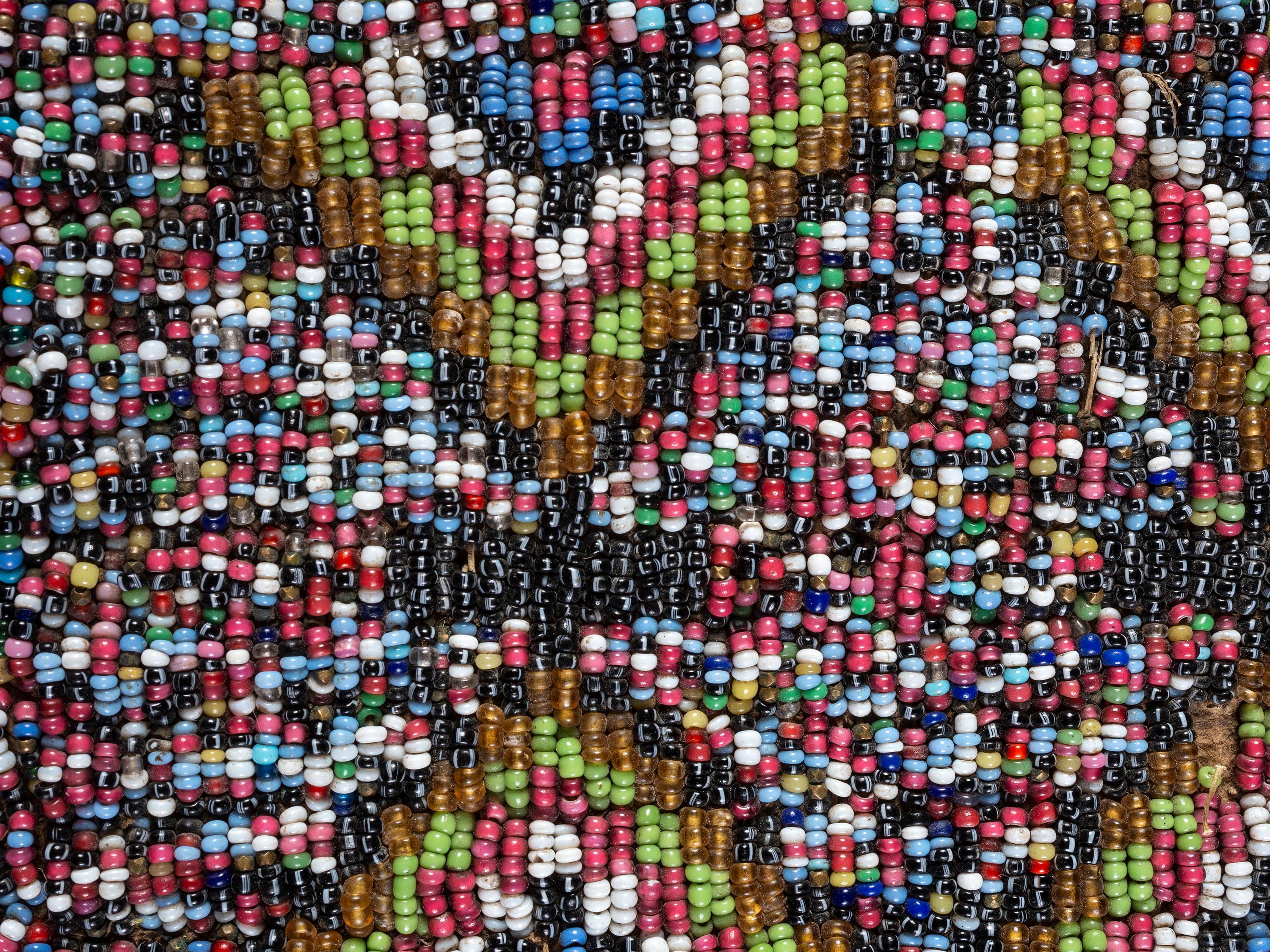 Sioux Tobacco Bag, with Salt and Pepper Beadwork
