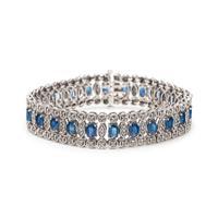 SAPPHIRE AND DIAMOND BRACELET