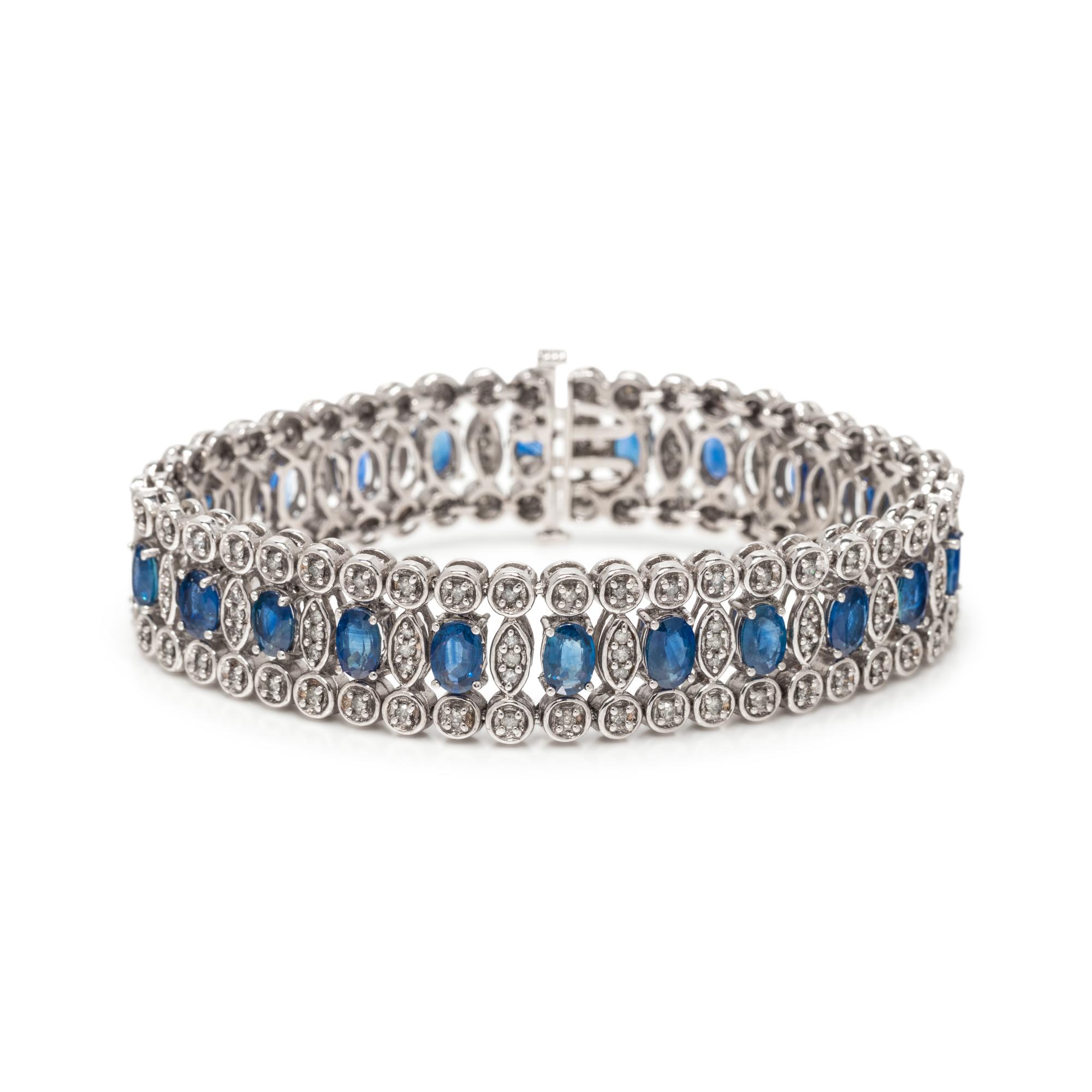 SAPPHIRE AND DIAMOND BRACELET